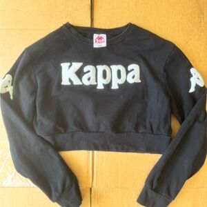 Kappa Black and White Cropped Top